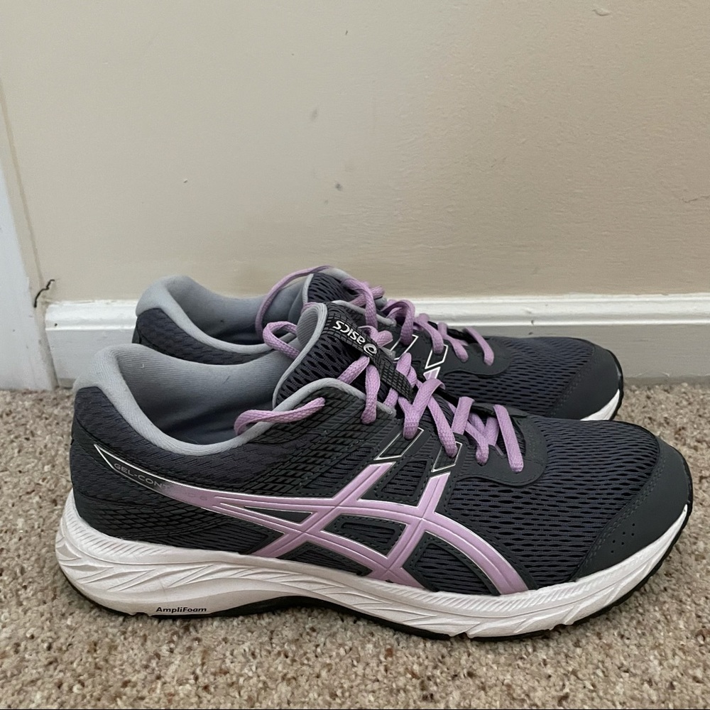 ASICS Gel-Contend 6 - Charcoal/Lavender - Size 9.5
